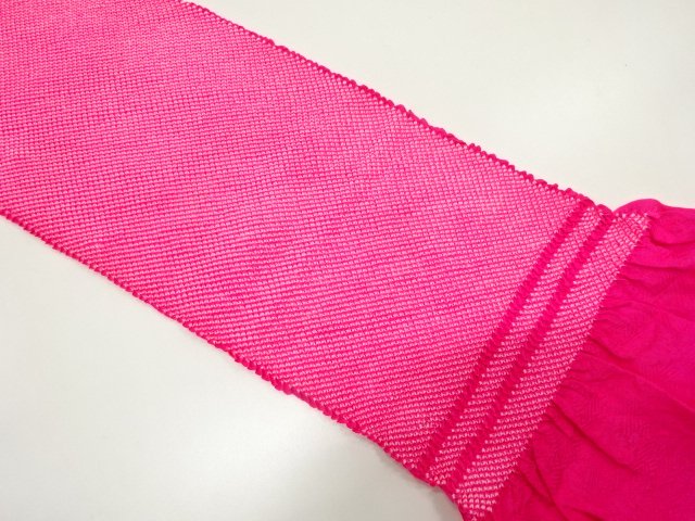 JAPANESE KIMONO / OBIAGE FOR FURISODE / SILK / SHIBORI